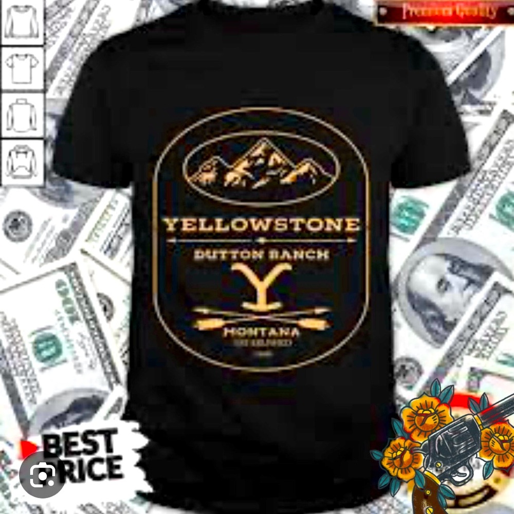 Yellowstone Dutton Ranch Since 1886 Men's T Shirt Size 2X
